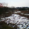 残雪の沼