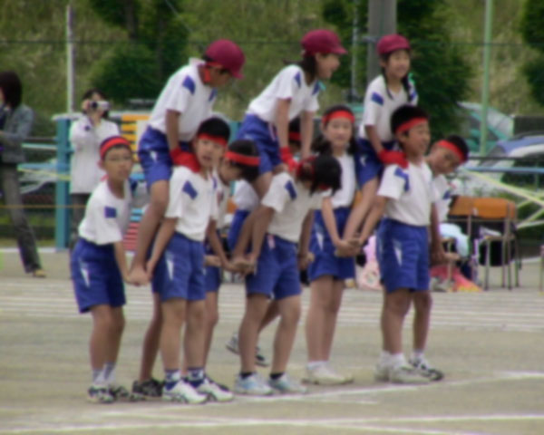 運動会の騎馬戦