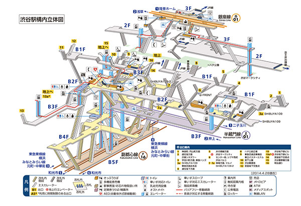 渋谷駅構内図