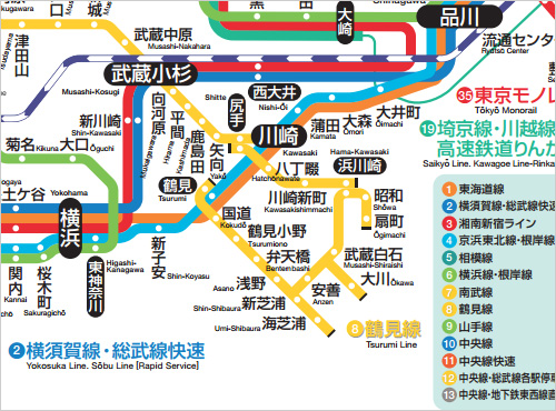 JR鶴見線路線図