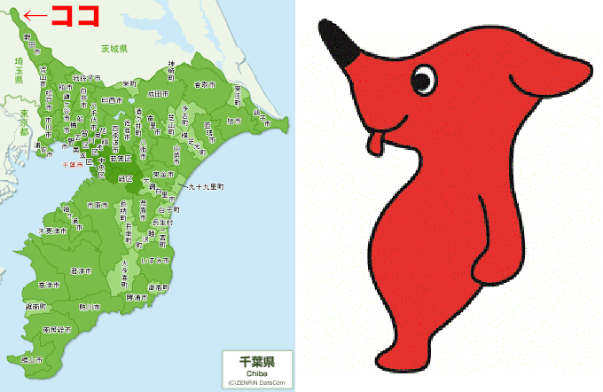 千葉県・関宿地図