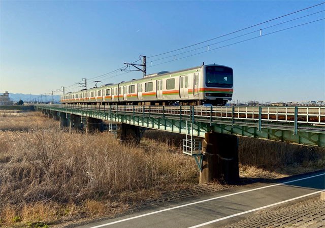 JR川越線入間川橋梁