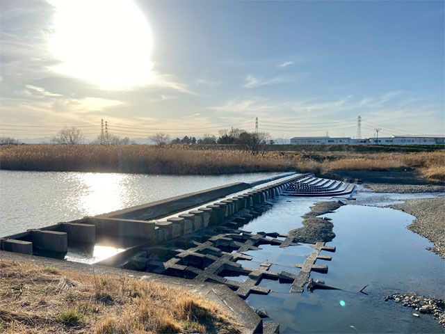 寺山堰 入間川