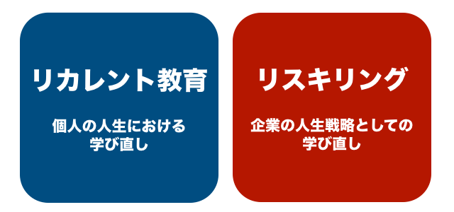 リカレント教育とリスキリング
