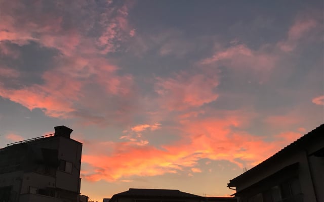 夏の夕焼け